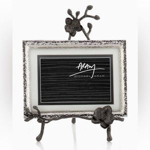 MICHAEL ARAM Black Orchid Easel Frame 4x6 or 5x7